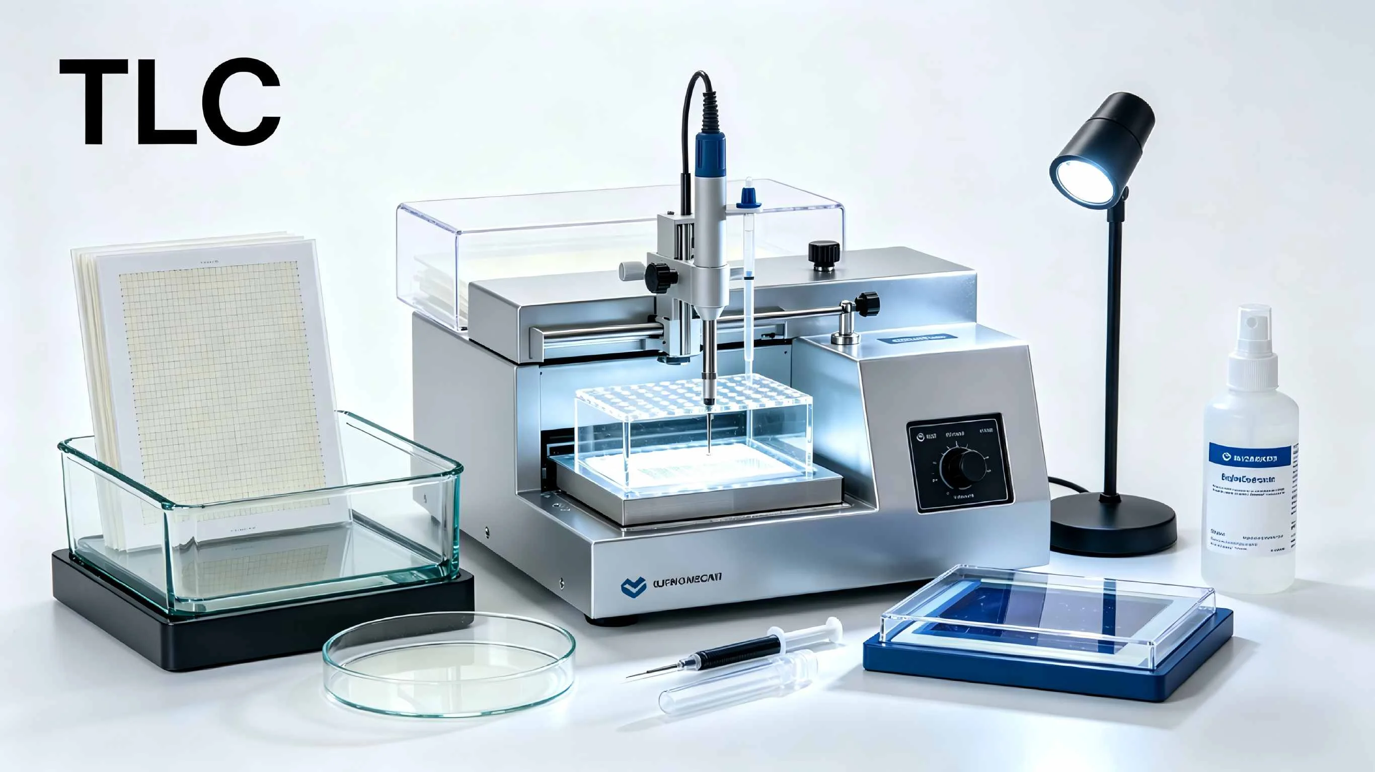 TLC thin layer chromatography system for compound identification and purity screening